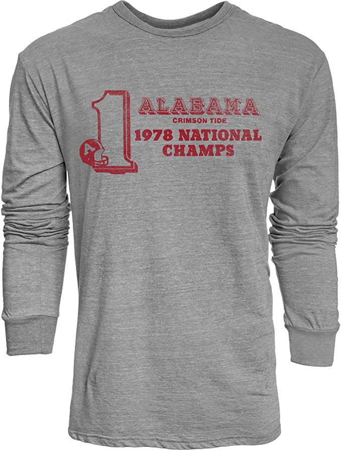 Reserve Collection By Tri-Blend Long Sleeve Shirt Vintage Retro, Alabama Sweatshirt Full Size Gifts For Ncaa Fans