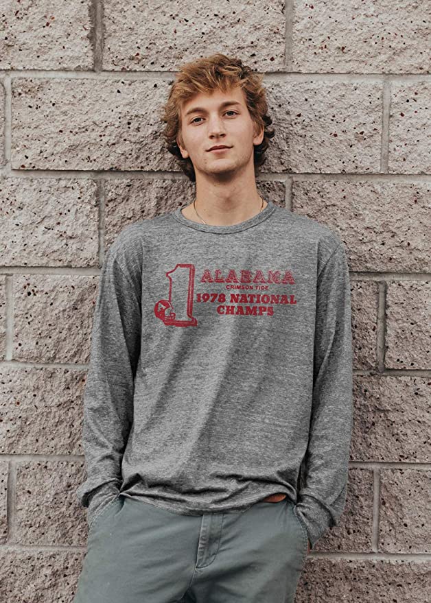 Reserve Collection By Tri-Blend Long Sleeve Shirt Vintage Retro, Alabama Sweatshirt Full Size Gifts For Ncaa Fans - Image 2