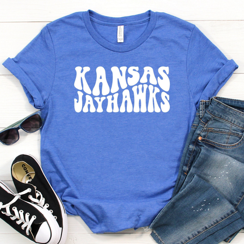 Retro Kansas Jayhawks Shirt, Kansas Basketball Shirts Gifts
