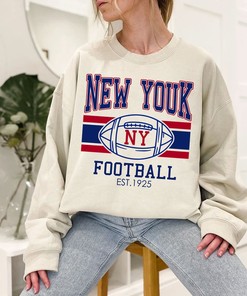 Retro New York Football Sweatshirt Hoodie Shirt Gifts for NFL Fans