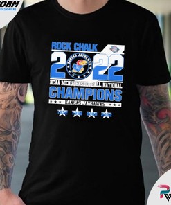 Rock Chalk 2022 Ncaa Men’S Basketball National Champions Kansas Jayhawks Shirt, Kansas Basketball Shirts Gifts