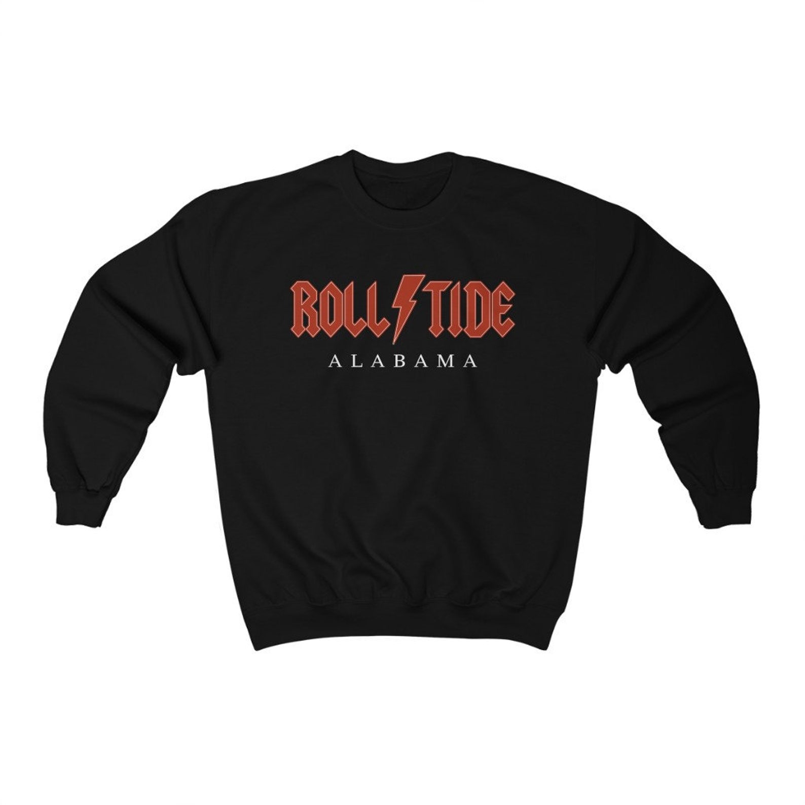 Rolltide Sweatshirt Bama Shirt Alabama Varsity Clothing For Games Crew Crimson College T-Shirt Rock Style Metal Merch Sweater - Image 3