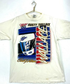 Rusty Wallace Wide Open Vintage T-shirt Nascar Racing 90s, Vintage Sweatshirt, Hoodie
