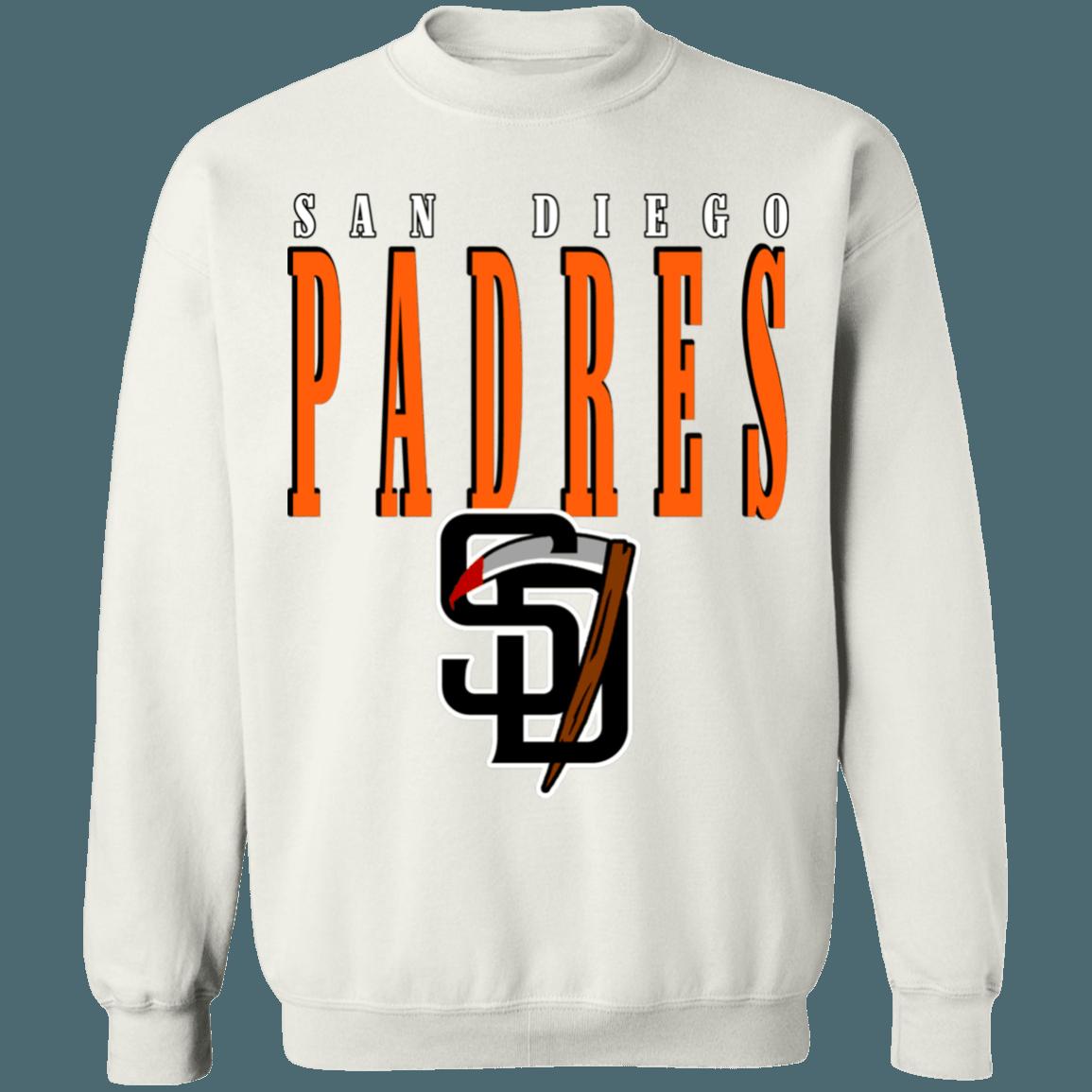 San Diego Padres HALLOWEEN Retro MLB Crewneck Sweatshirt Hoodie Shirt for Baseball Fans - Image 3
