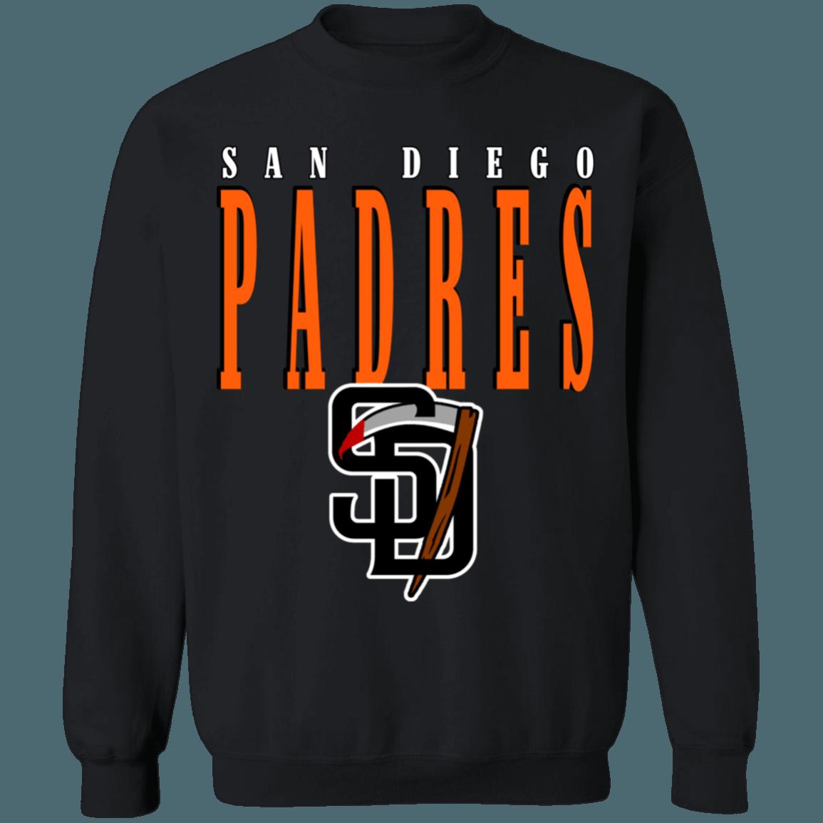 San Diego Padres HALLOWEEN Retro MLB Crewneck Sweatshirt Hoodie Shirt for Baseball Fans - Image 4