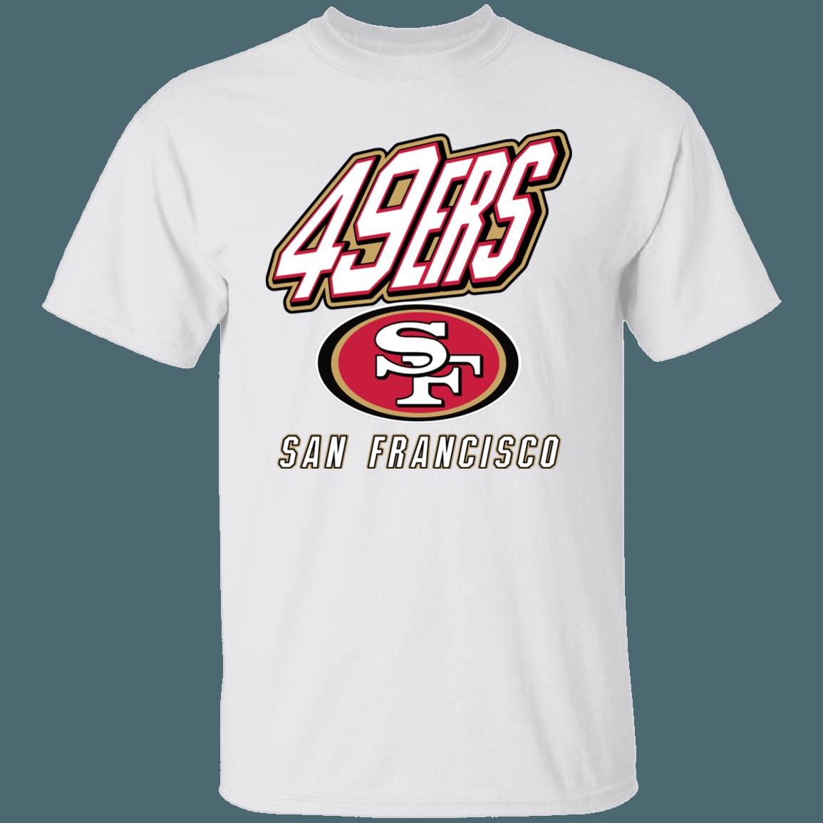 San Francisco 49ers Retro 90's NFL T-Shirt Sweatshirt Hoodie - Image 3