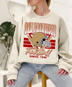 San Francisco Football Team Sweatshirt, Vintage San Francisco Football Shirt for NFL Fans