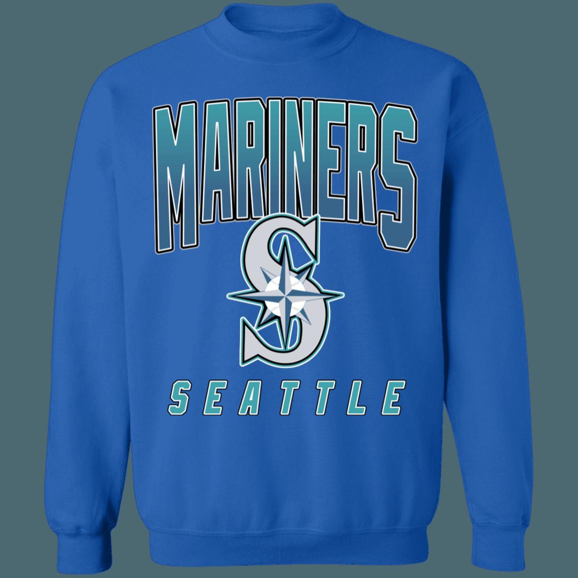 Seattle Mariners Vintage MLB Crewneck Sweatshirt Hoodie Shirt for Seattle Mariners Fans - Image 3