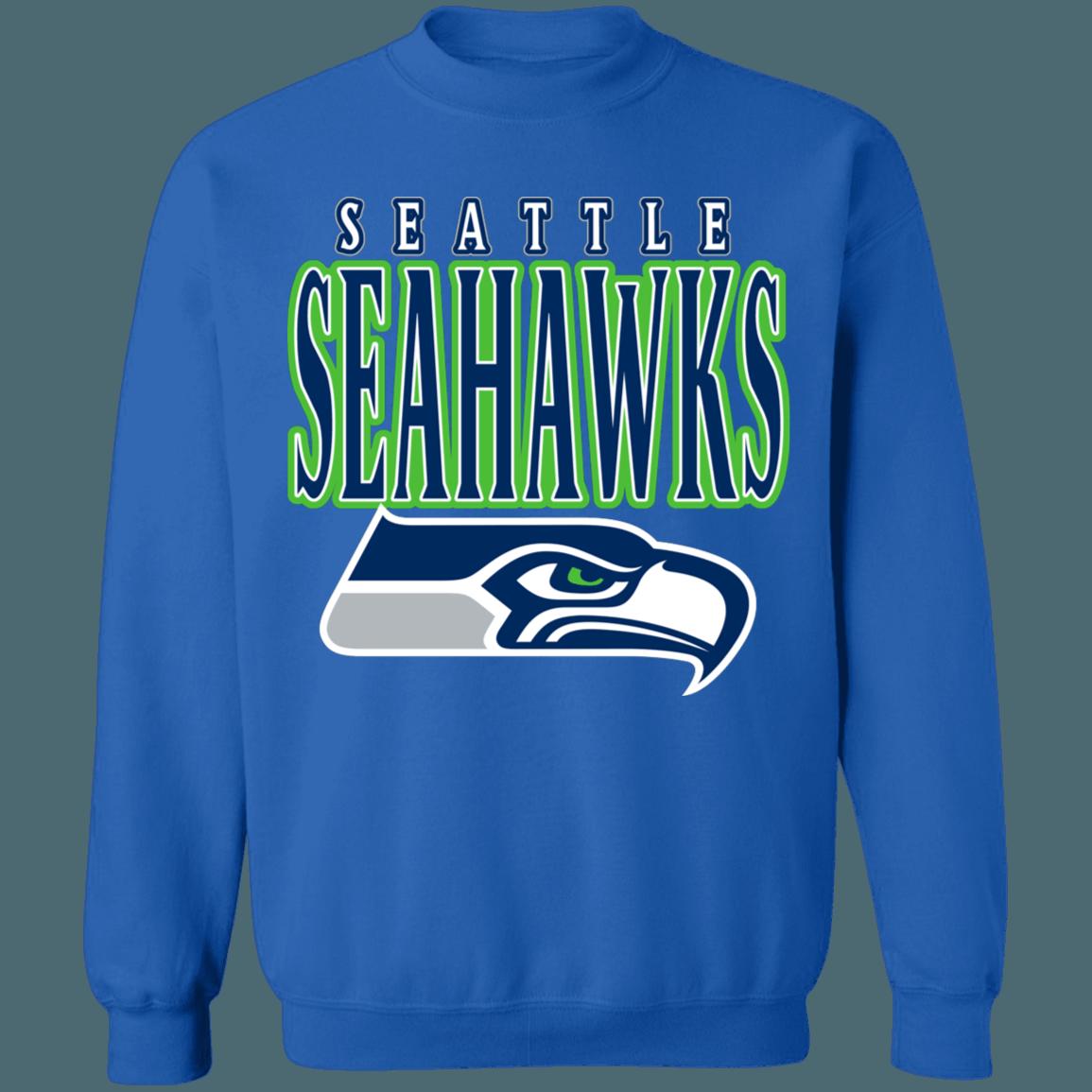Seattle Seahawks Vintage NFL American Football Lover Sweatshirt Hoodie - Image 3