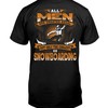 Snowboarding Shirt - All Men Are Created Equal But Only The Coolest Go Snowboarding- Gifts For Snowboarder Fans