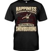 Snowboarding Shirt - Happiness Is Ignoring The World Because You'Re Snowboarding, Mountain Unisex Sweater Hoodie