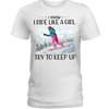 Snowboarding Shirt - I Know I Ride Like A Girl Try To Keep Up, Sport Shirt, Vintage Shirts