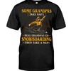 Some grandpas take naps - real grandpas go snowboarding then take a nap, vintage shirts