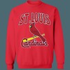 St.Louis Cardinals Retro 90's Vintage MLB Crewneck Sweatshirt Hoodie Shirt for Baseball Fans