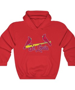 St.Louis Cardinals Vintage 90's MLB Hoodie Sweatshirt Sport Shirt