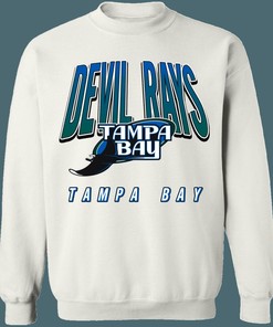 Tampa Bay Devil Rays Retro 90's Sweatshirt Hoodie Shirt Gifts for MLB Fans