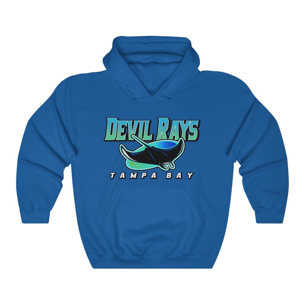 Tampa Bay Devil Rays Vintage 90's MLB Hoodie Sweatshirt Sport Shirt