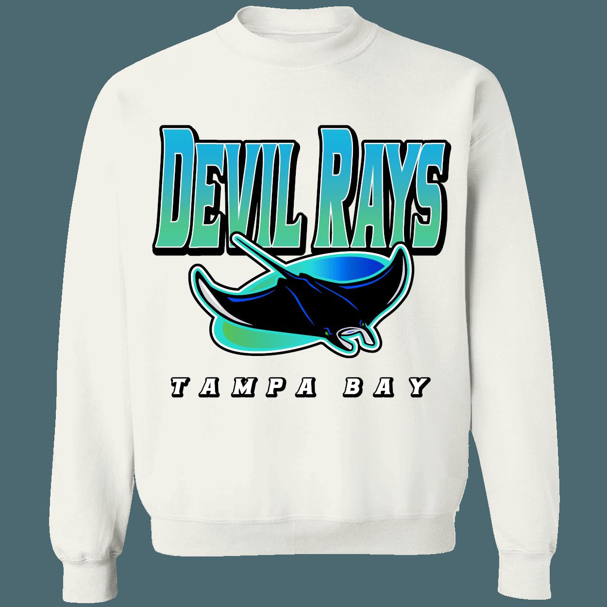 Tampa Bay Devil Rays Vintage MLB Crewneck Sweatshirt Hoodie Shirt for Baseball Fans - Image 3