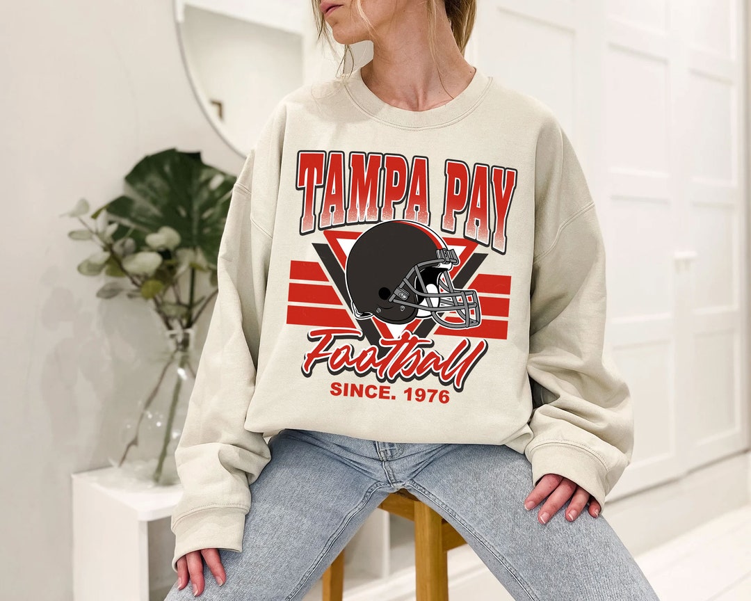 Tampa Bay Football Team Sweatshirt, Vintage Tampa Bay Football Shirt for NFL Fans