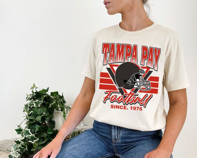 Tampa Bay Football Team Sweatshirt, Vintage Tampa Bay Football Shirt for NFL Fans - Image 4