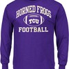 Tcu Frogs Mens Football Graphic Long Sleeve T Shirt, Tcu Shirts Gift For Fans, Tcu Student Gifts
