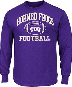 Tcu Frogs Mens Football Graphic Long Sleeve T Shirt, Tcu Shirts Gift For Fans, Tcu Student Gifts