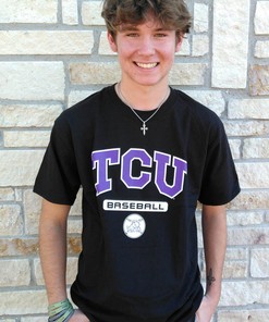 Tcu Horned Frogs Black Baseball Short Sleeve T Shirt Tcu  Shirts Sweatshirt Gifts For Ncaa Fans, Tcu Student Gifts