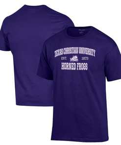 Tcu Horned Frogs Champion Jersey Est. Date Long Sleeve T-Shirt, University Football Fan Shirt, Tcu Student Gifts