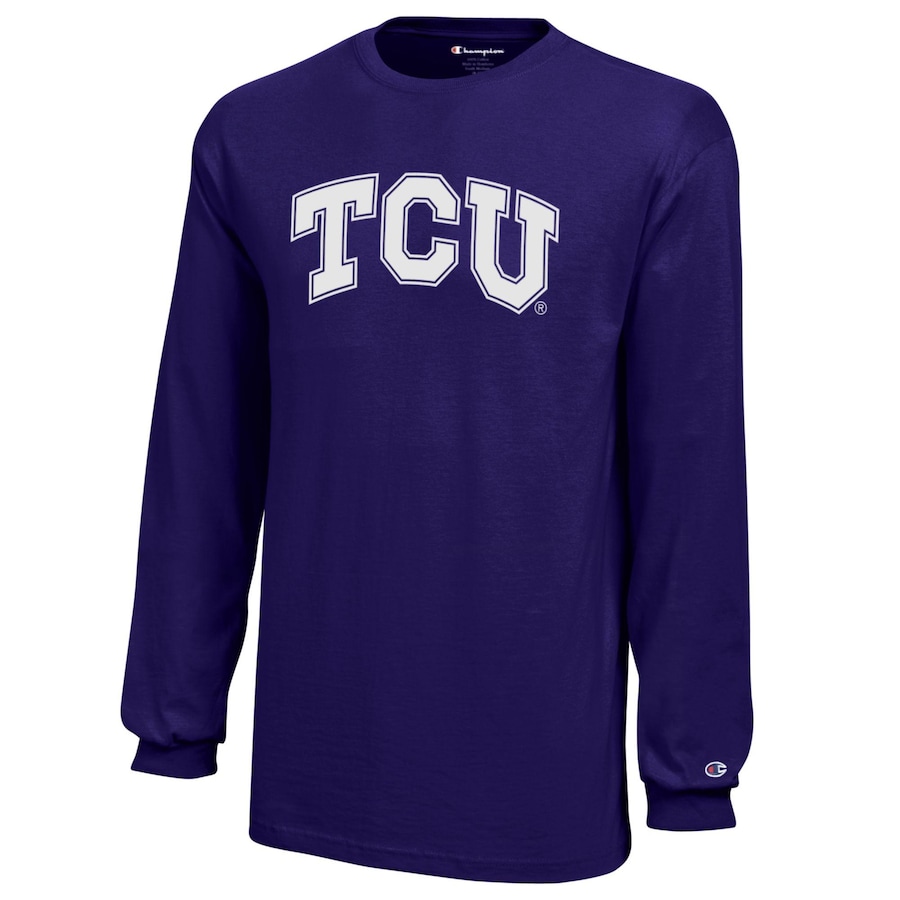 Tcu Horned Frogs Champion Youth Jersey Long Sleeve T-Shirt, University Football Fan Shirt, Tcu Student Gifts - Image 2