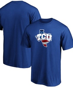 Tcu Horned Frogs Fanatics Branded Banner State T-Shirt - Royal, University Football Shirt, Tcu Fans, Tcu Student Gifts
