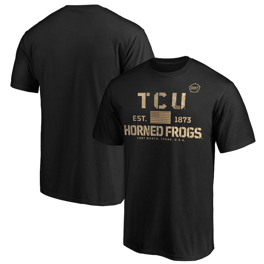 Tcu Horned Frogs Fanatics Branded Oht Boot Camp T-Shirt, University Football Fan Shirt, Tcu Fans, Tcu Student Gifts
