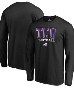Tcu Horned Frogs Fanatics Branded True Sport Football Long Sleeve T-Shirt, University Football Shirt, Tcu Student Gifts