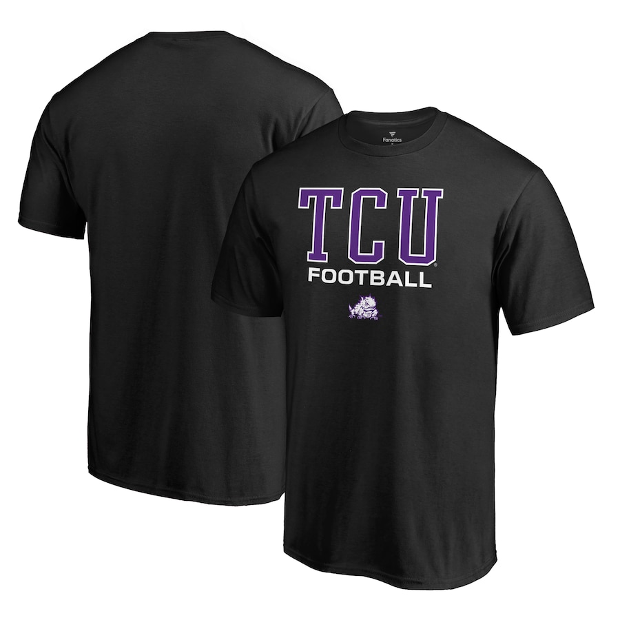 Tcu Horned Frogs Fanatics Branded True Sport Football T-Shirt, University Football Fan Shirt, Tcu Student Gifts