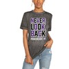 Tcu Horned Frogs Gameday Couture Women'S Poweredby Never Look Back Acid Wash T-Shirt, Tcu Student Gifts