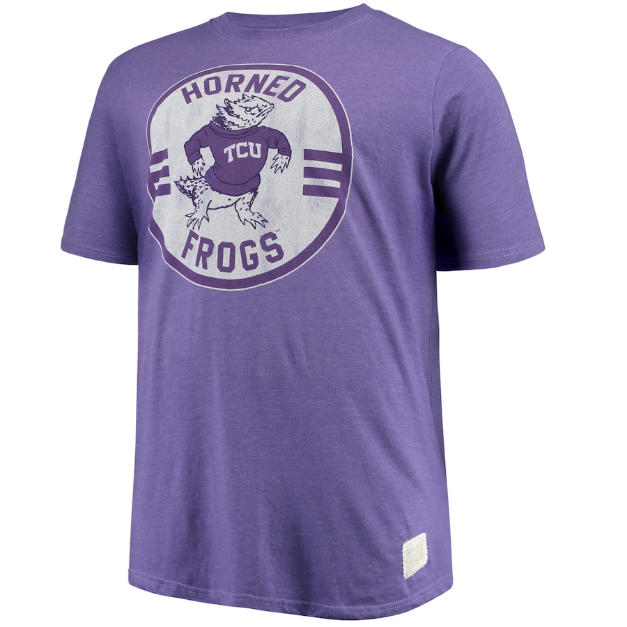 Tcu Horned Frogs Original Retro Brand Big & Tall Mock Twist T-Shirt, University Football Fan Shirt, Tcu Student Gifts - Image 2