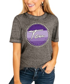 Tcu Horned Frogs Women'S Faded & Free Boyfriend T-Shirt, University Football Fan Shirt, Tcu Student Gifts