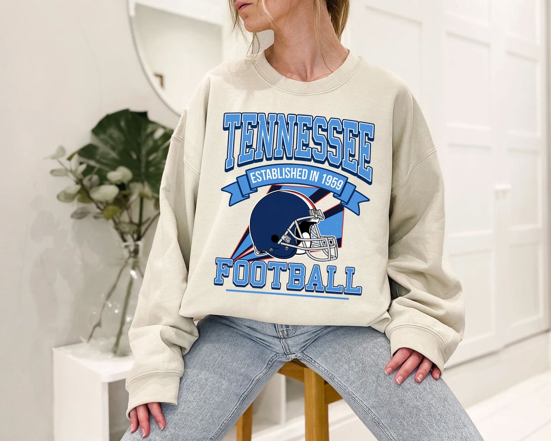Tennessee Football Team Sweatshirt, Retro Tennessee Football Shirt for NFL Fans
