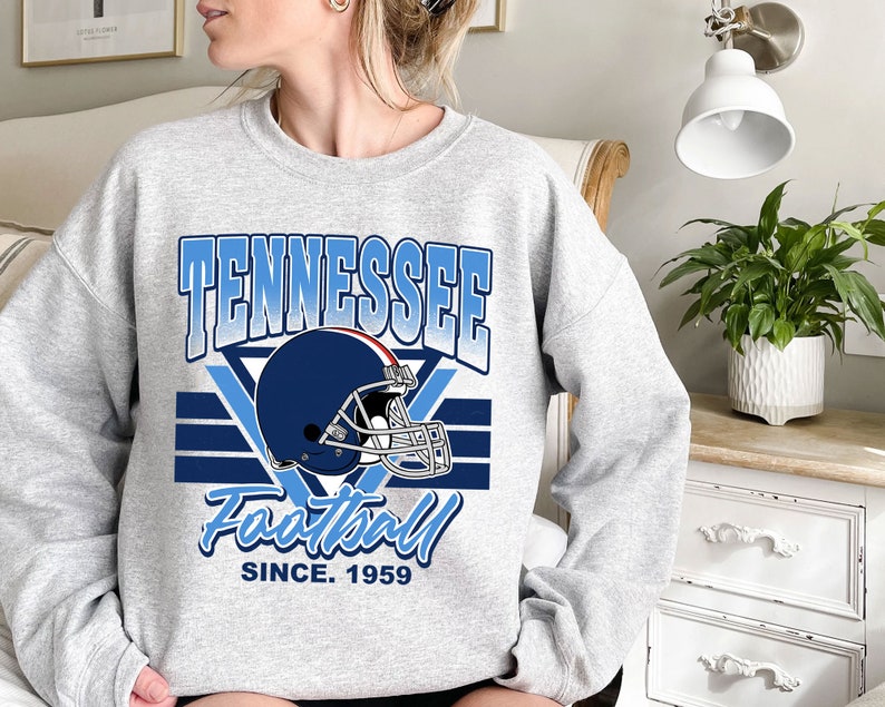 Tennessee Football Team Sweatshirt, Vintage Tennessee Football Shirt for NFL Fans - Image 2