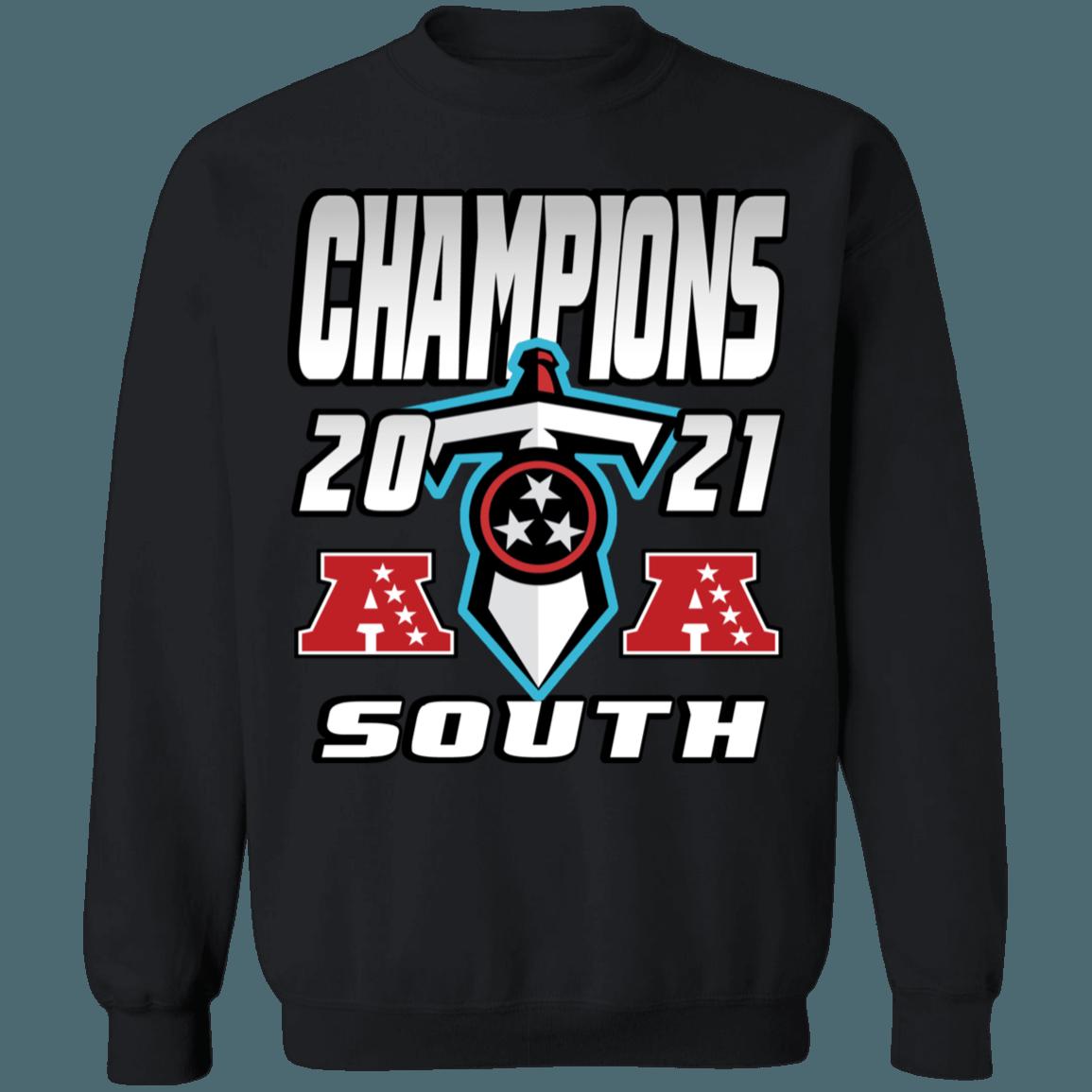 Tennessee Titans 2021 AFC South Division Champions Retro NFL American Football Lover Sweatshirt Hoodie - Image 3
