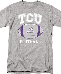 Texas Christian University Official Football Ball Unisex Adult T Shirt, University Football Fan Shirt, Tcu Student Gifts