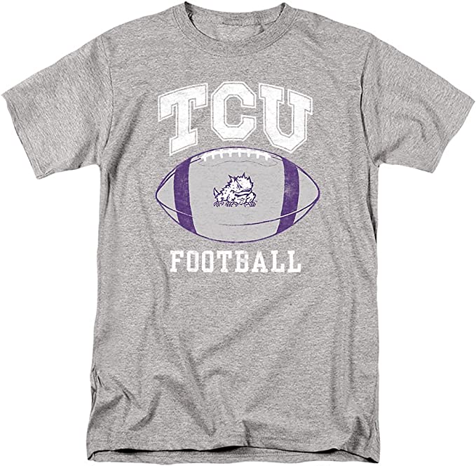 Texas Christian University Official Football Ball Unisex Adult T Shirt, University Football Fan Shirt, Tcu Student Gifts