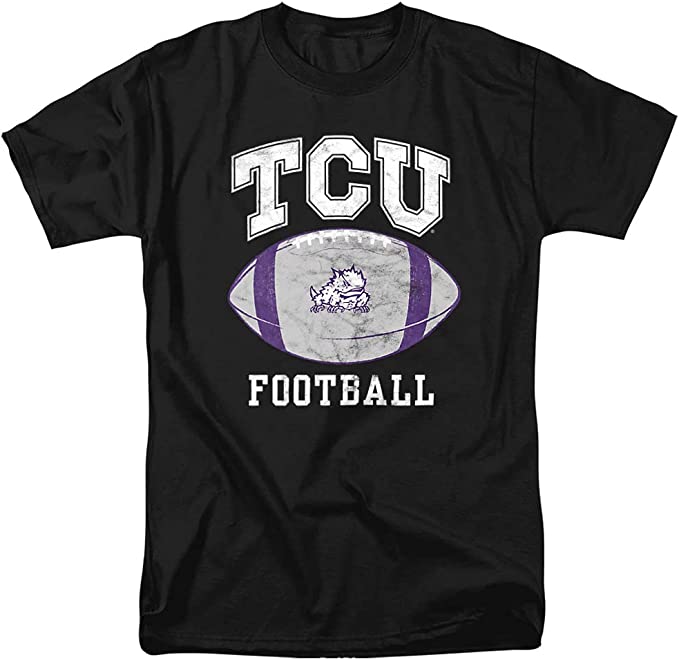 Texas Christian University Official Football Ball Unisex Adult T Shirt, University Football Fan Shirt, Tcu Student Gifts - Image 2