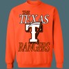 Texas Rangers HALLOWEEN Retro MLB Crewneck Sweatshirt Hoodie Shirt for Baseball Fans