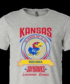 The Crimson And The Blue Kansas Jayhawks T Shirts, Kansas Basketball Shirts