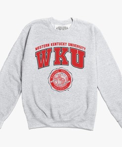 The Vintage Wku Arch Crewneck Sweatshirt, Western Kentucky University Sweatshirt Gifts For Fans