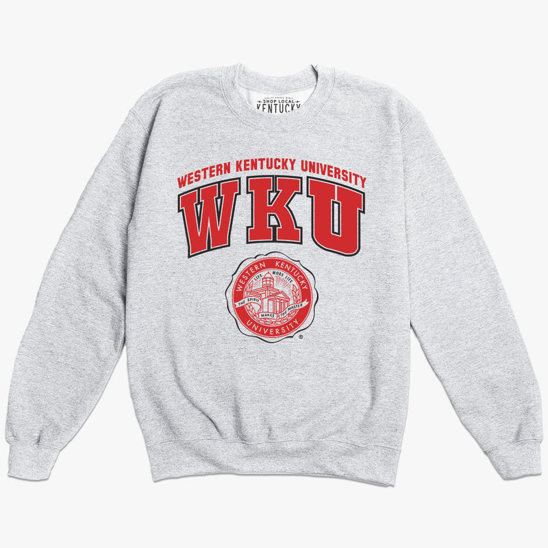 The Vintage Wku Arch Crewneck Sweatshirt, Western Kentucky University Sweatshirt Gifts For Fans