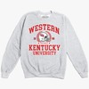 The Wku Arch Football Crewneck Sweatshirt, Wku Vintage Gifts