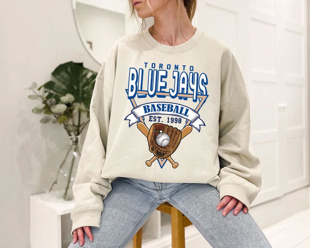 Toronto Baseball Crewneck Sweatshirt, Vintage Toronto Baseball Shirt, Toronto MLB Shirt, Baseball Fan Gifts