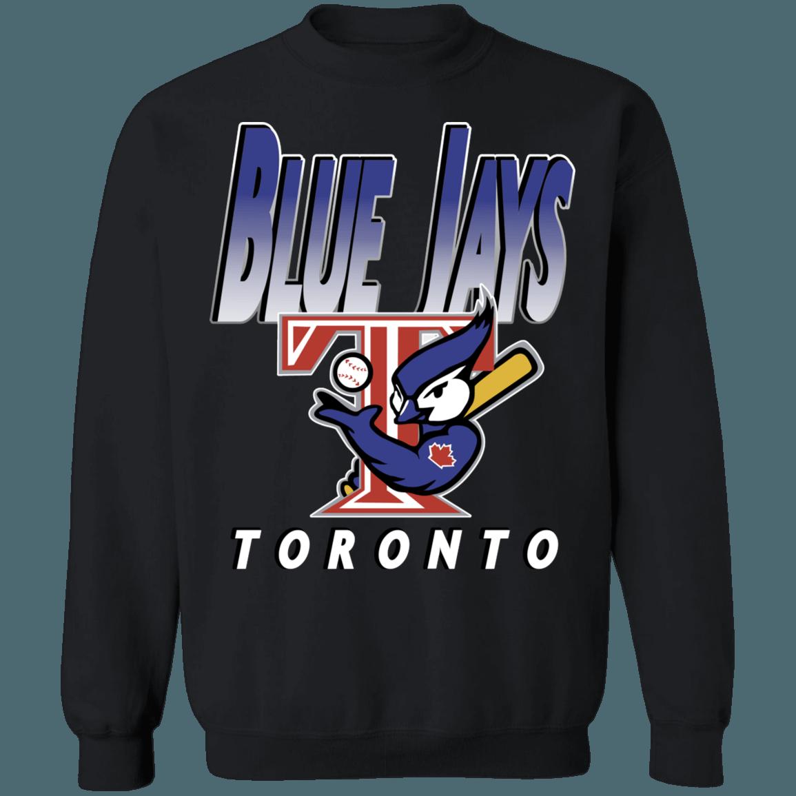 Toronto Blue Jays MUSCLE BIRD Vintage MLB Crewneck Sweatshirt Hoodie Shirt for MLB Fans