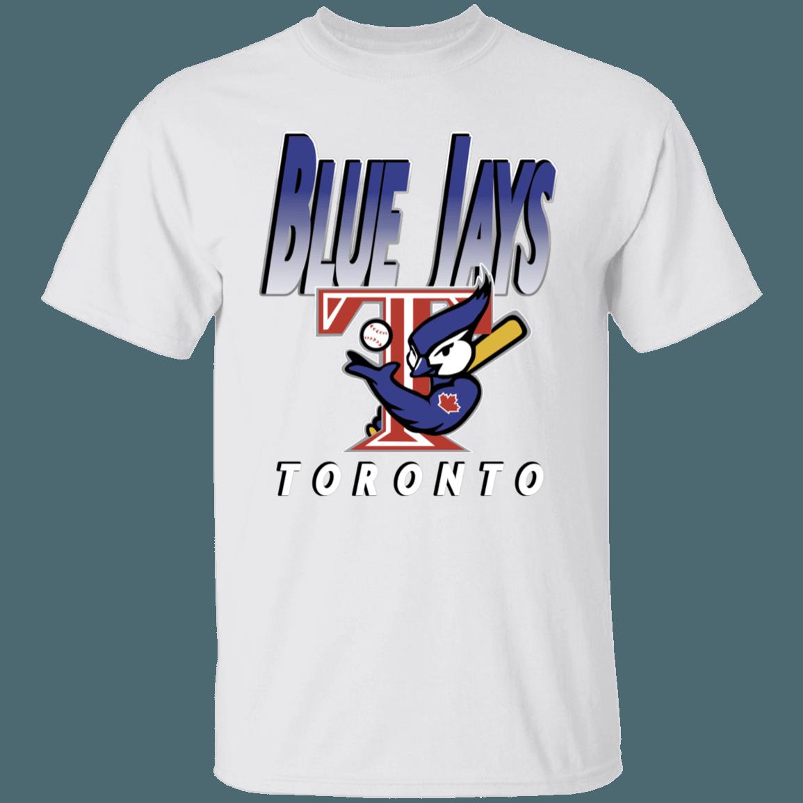 Toronto Blue Jays MUSCLE BIRD Vintage MLB T-Shirt Sweatshirt Hoodie Gifts for Baseball Fans - Image 2